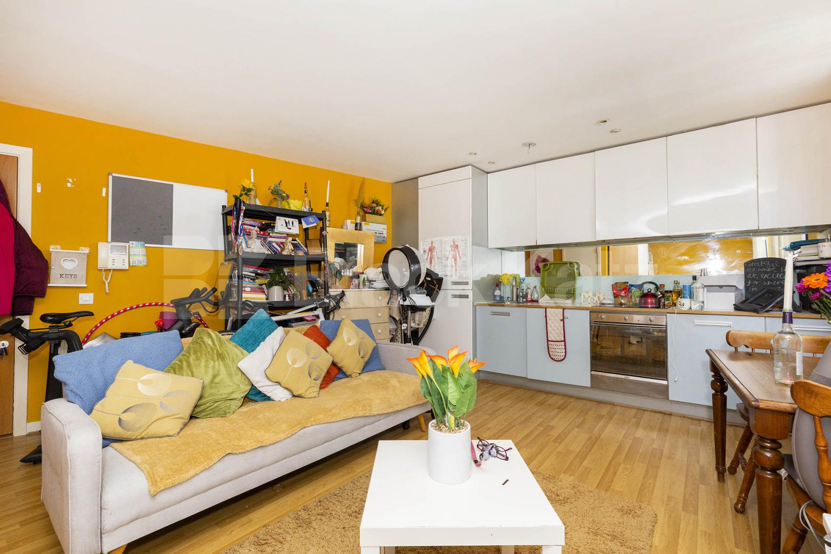 Located within a new development is this large studio with a balcony  Blake Building, New River Village, Crouch End / Hornsey